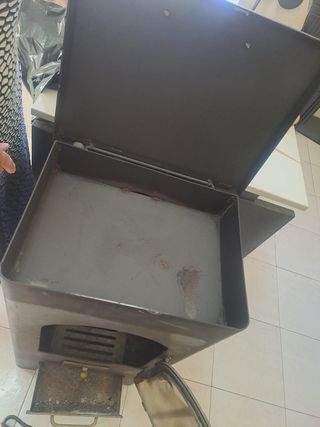 Estufa leña para huerto y casa