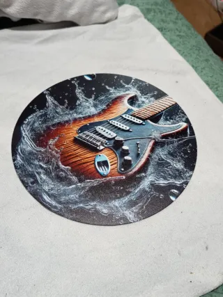 Placa Metálica Guitarra Eléctrica 20cm