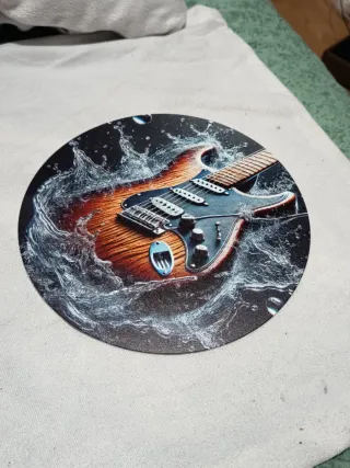 Placa Metálica Guitarra Eléctrica 20cm