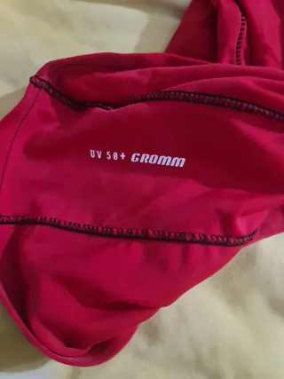 Camiseta UV Roja Manga Larga