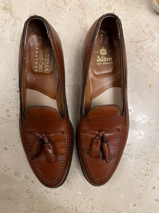 Alden Zapatos mocasin borla tassel loafer 9US 43