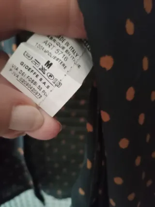 Camicia donna pois marrone