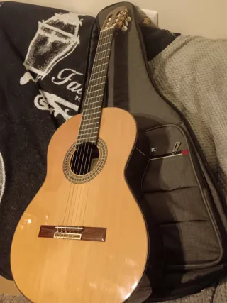Guitarra paco castillo 204 e mala