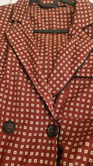 Mono pijama estampado cuadros