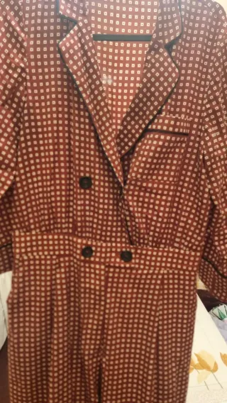 Mono pijama estampado cuadros