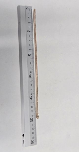 Cadena Doble Barbada Oro 18k 50cm