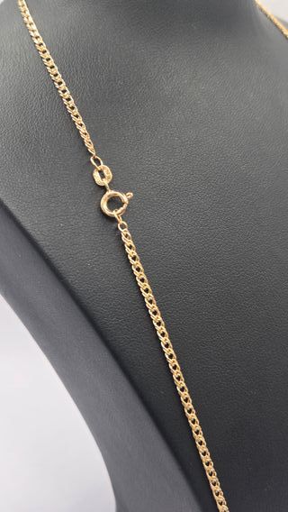 Cadena Doble Barbada Oro 18k 50cm