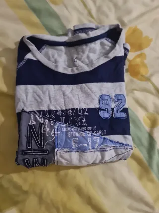 Sudadera de rayas azul y blanca Talla 14