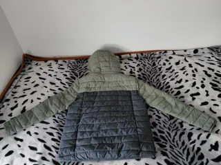 Chaqueta acolchada Boriken verde y azul Talla M