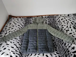 Chaqueta acolchada Boriken verde y azul Talla M