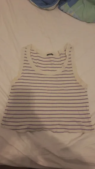 Camiseta Tezenis Rayas Lilas Talla L
