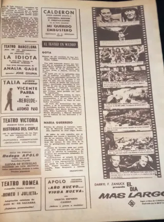 Revista ¡HOLA! Número 6 24 de noviembre de 1962.