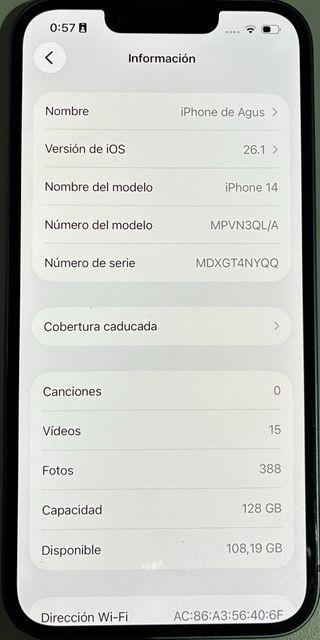 iPhone 14 128GB Azul