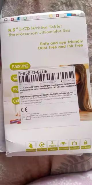 Tablet de escritura LCD azul