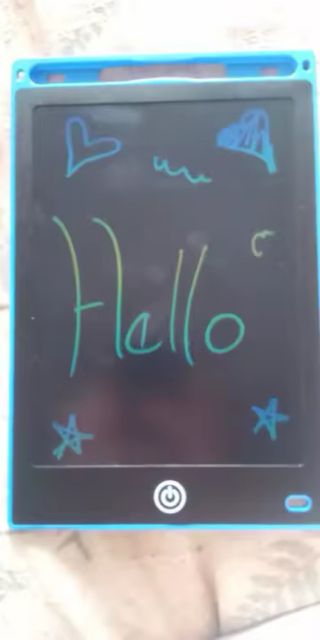 Tablet de escritura LCD azul