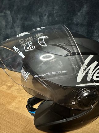 Casco Moto Westt L-XL Negro