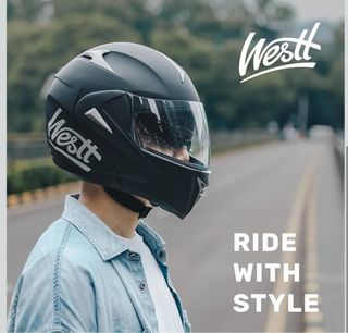 Casco Moto Westt L-XL Negro