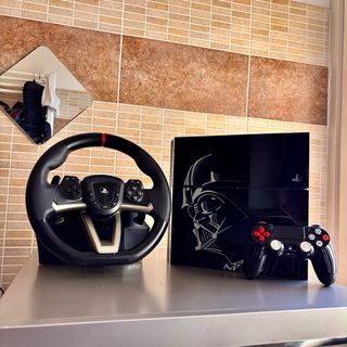 PS4 1TB Star Wars + 2 Joystick + Sterzo + 6 Giochi