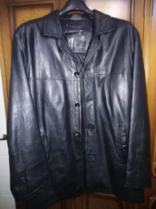 Chaqueta de cuero auténtico Talla 54/56