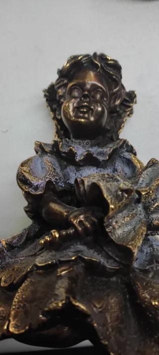 Figuras Niños Antiguos Bronce