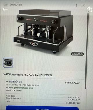 Macchina da caffè WEGA 2 gruppi + macinacaffè Markibar | Hoste
