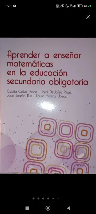 Aprender a enseñar matemáticas en educación Secund