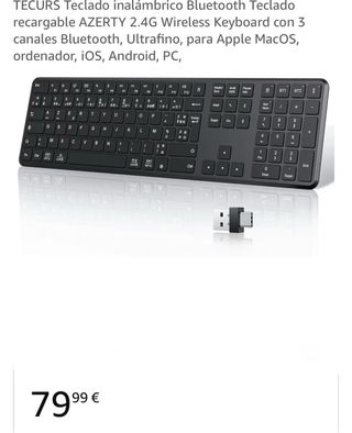 Teclado Inalámbrico Tecurs WK016 Negro