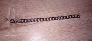 Pulsera de eslabones plateada