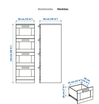 Cómoda Brimnes Ikea Blanca