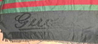 Foulard Gucci nero con strisce