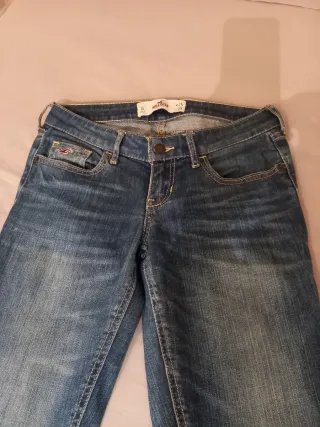 Pantalón vaquero Hollister chica azul
