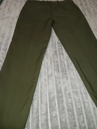 Pantalón Zara Mujer Talla M Verde Oliva
