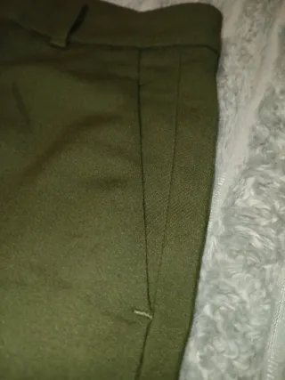 Pantalón Zara Mujer Talla M Verde Oliva