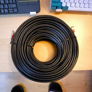 Cable Ethernet 75m Cat 7 Negro