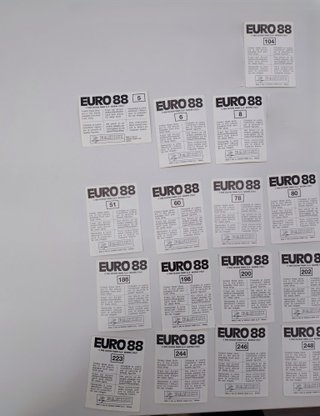 Lotto 21 figurine Panini Euro 88 Originali
