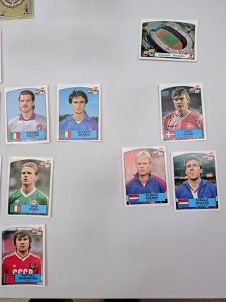 Lotto 21 figurine Panini Euro 88 Originali