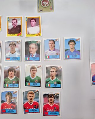 Lotto 21 figurine Panini Euro 88 Originali