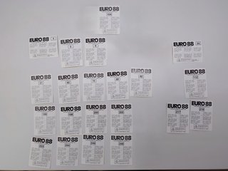 Lotto 21 figurine Panini Euro 88 Originali