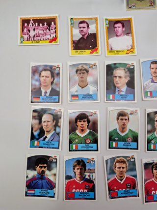 Lotto 21 figurine Panini Euro 88 Originali
