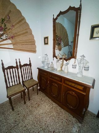 Mueble aparador vintage con espejo