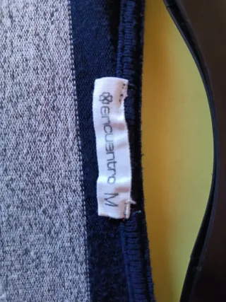 Jersey rayas azul y gris talla M