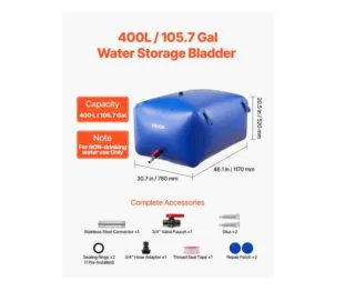 Bolsa de agua 400L / 105.7 Gal