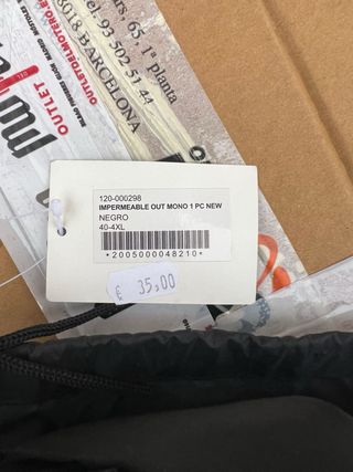 Chubasqueros varios modelos y tallas