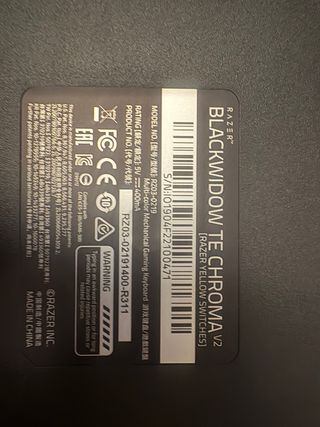 Teclado Gaming Razer Blackwidow Te Chroma V2