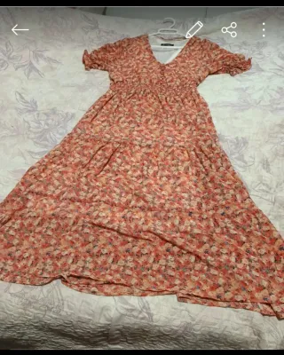 Vestido largo estampado floral