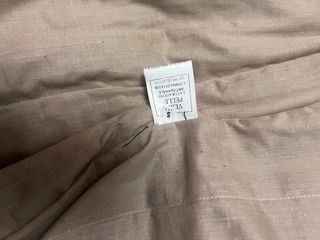 Cappotto in pelle marrone con cintura Tg S