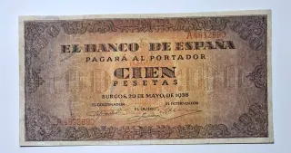 100 Pesetas 1938 Serie A483