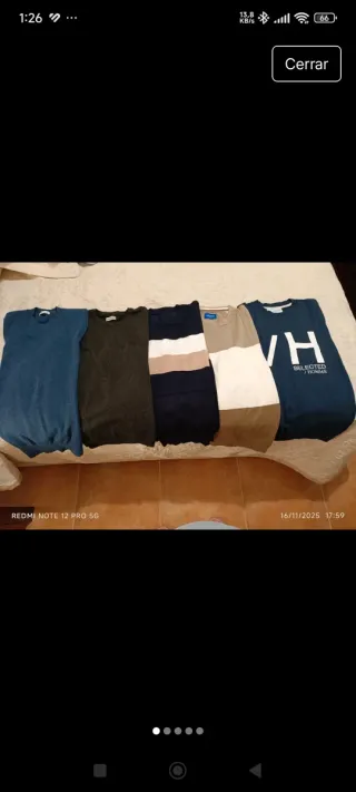 Lote 5 jerséis hombre VH SELECTED