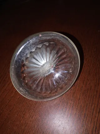 Tintero antiguo de cristal