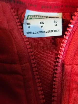 Sudadera Puma Roja con Logo